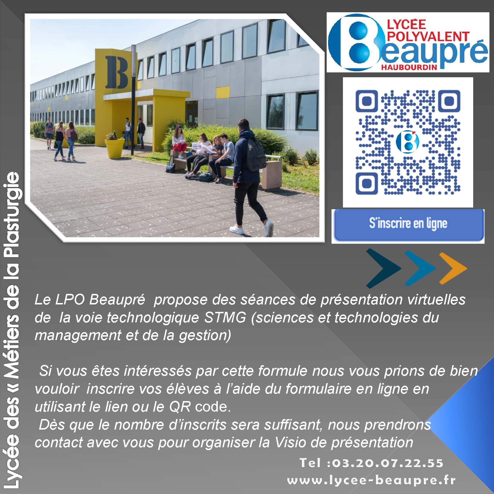 Affiche découverte bac technologique 2021