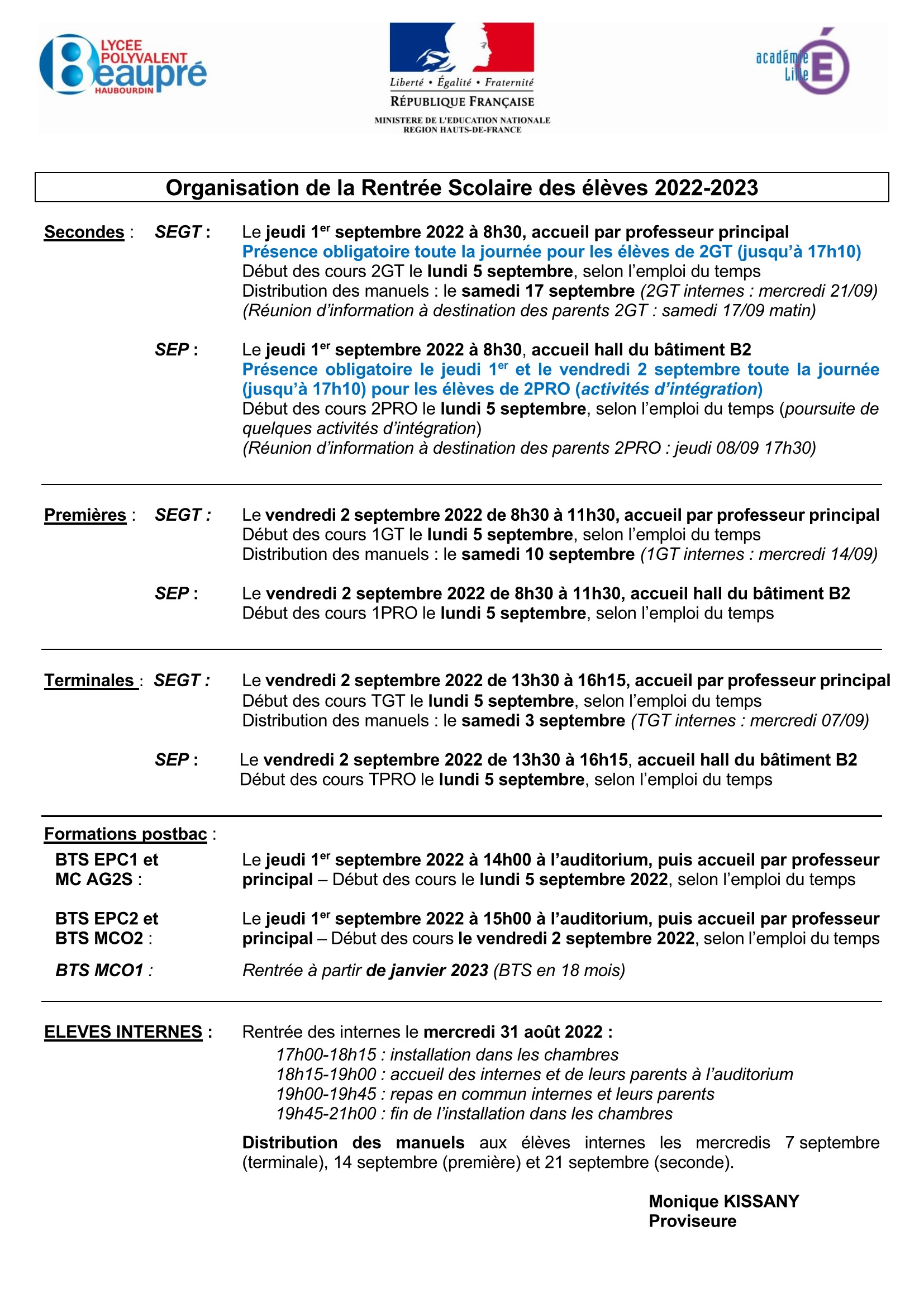 Organisation de la Rentrée Scolaire des élèves -2022-2023_Page_1